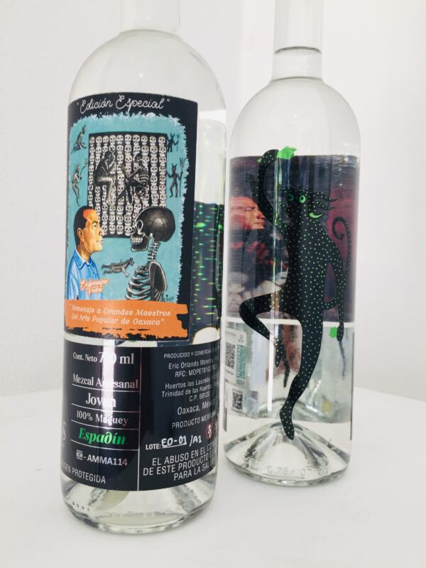 Carlomagno Pedro - Botella de Mezcal Edición Especial - Homenaje a Grandes Maestros del Arte Popular - Mezcal 9 Espíritus